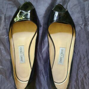 Jimmy Choo Beck Patent Leather Flats